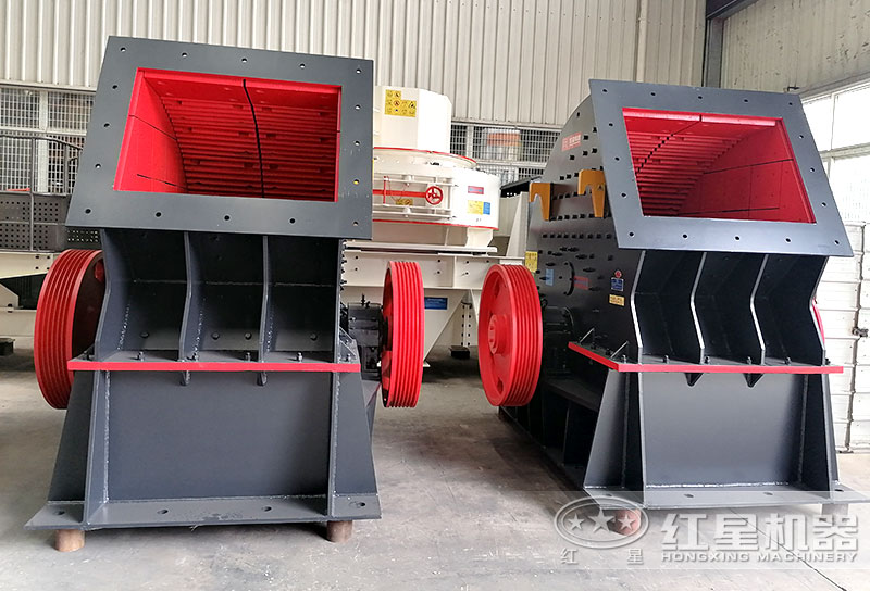 錘式制砂機(jī)，可直接將石料粉碎成型