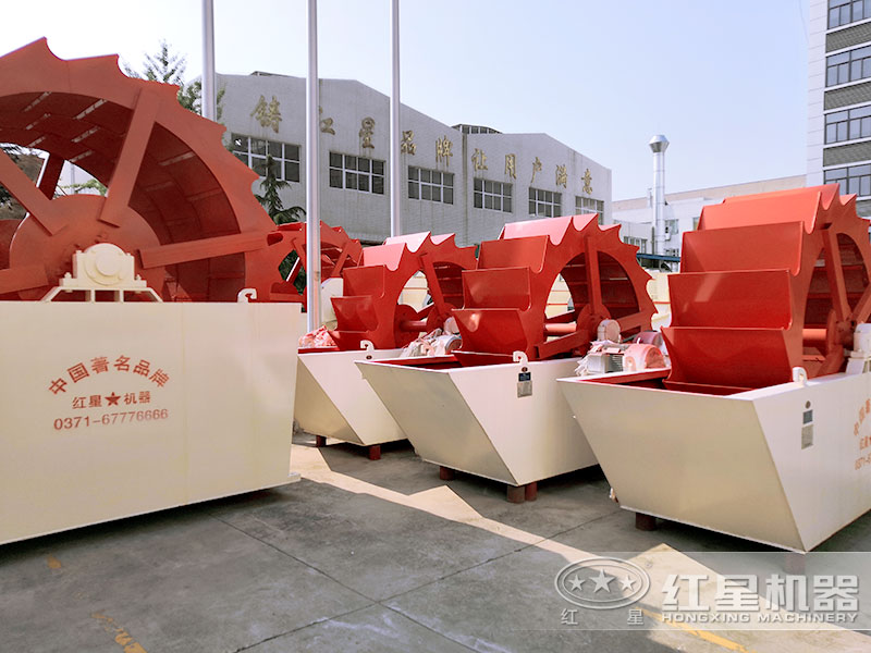 輪斗洗石機車間展示，規(guī)格多