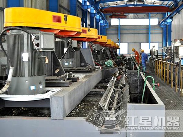 工藝流程浮選環(huán)節(jié)特寫(xiě)