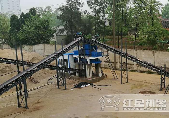 機制砂生產線現(xiàn)場
