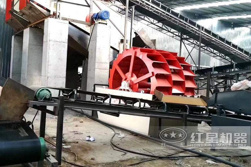 環(huán)保水洗砂設備現場