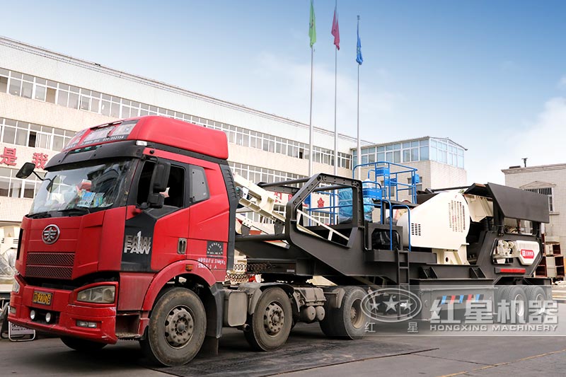 輪胎移動破碎機發(fā)貨中，歡迎來廠參觀