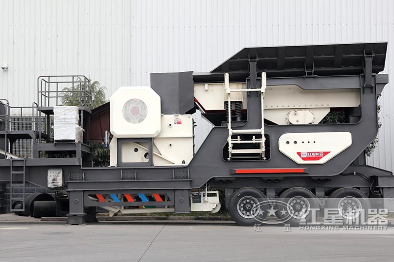 移動建筑垃圾搭載顎式破碎機(jī)