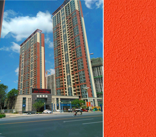 彈性拉毛漆案例-盤(pán)錦佳兆業(yè)中心