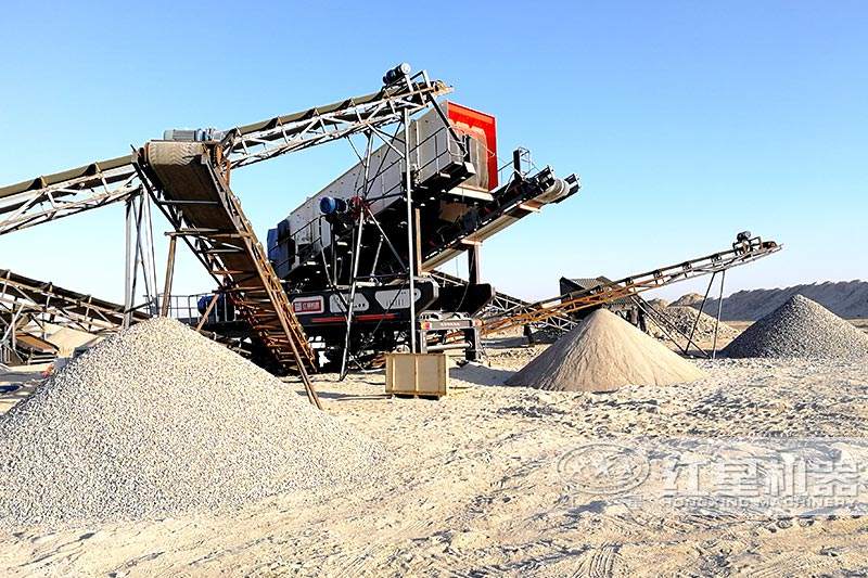 河南三門(mén)峽流動(dòng)式粉碎機(jī)加工現(xiàn)場(chǎng)