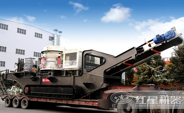 履帶式圓錐式移動破碎站設備