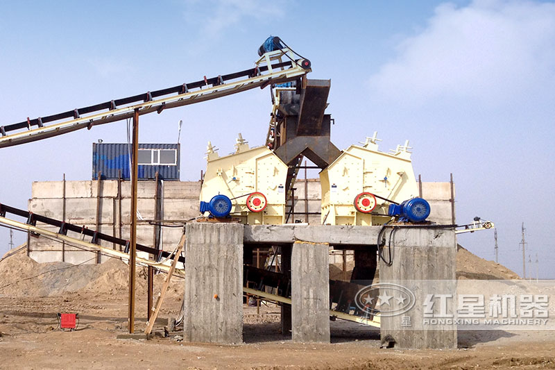 湖南石灰石生產線現(xiàn)場