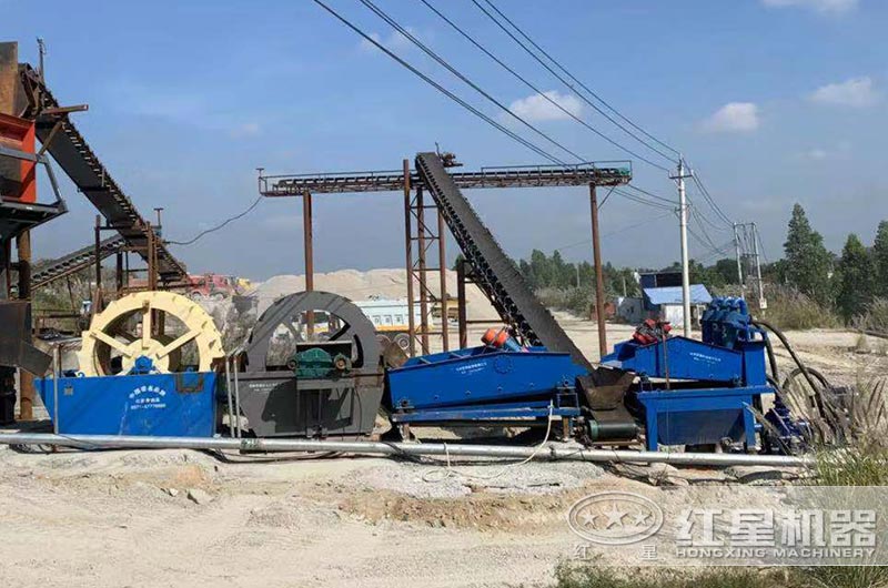 洗砂機工作現(xiàn)場