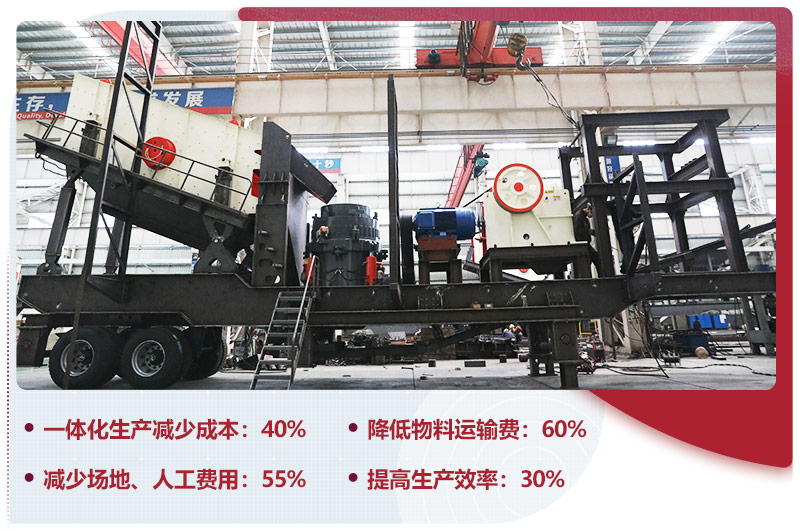 移動式石子破碎機一體化生產(chǎn)，智能更安全