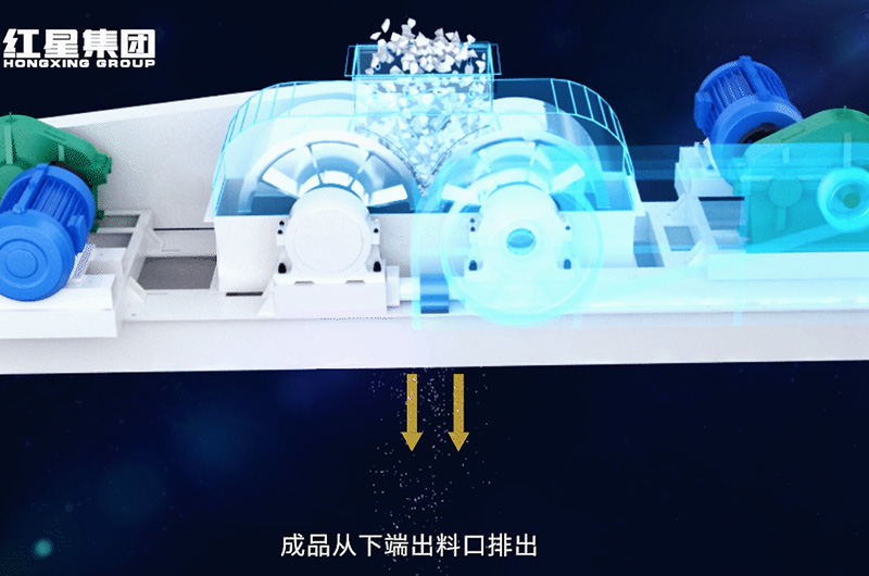 對輥制砂機(jī)工作原理